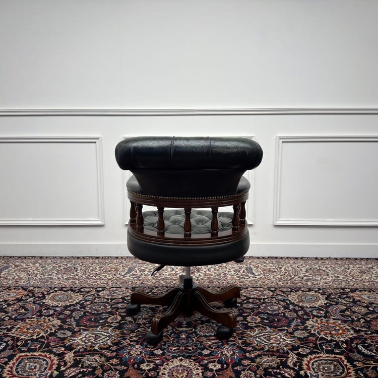 chesterfield bureaustoel captain chair groen