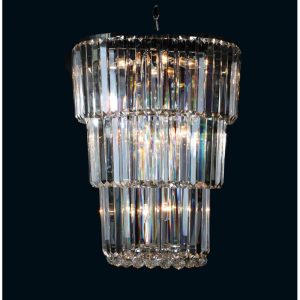 antieke kroonluchter klassieke hanglamp luster kristal transparant ijzer glas hanglamp