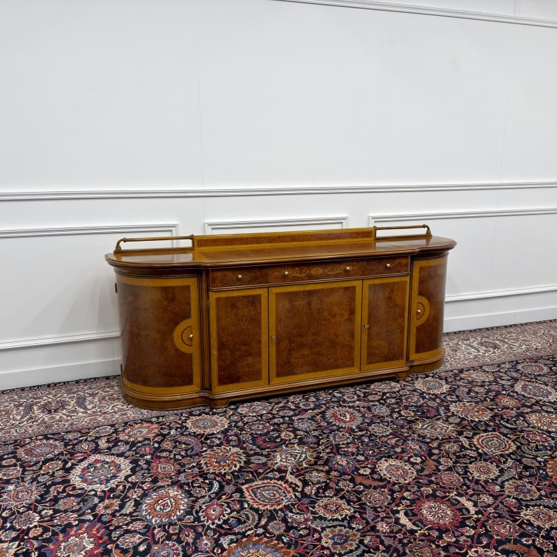 klassiek antiek italiaans oud vintage dressoir kantoorkast wortelhout 1