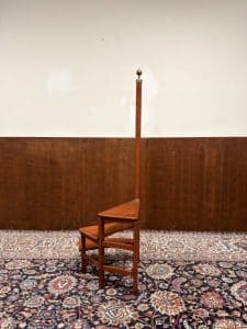 klassiek engels antiek oud chesterfield originele globe wernicke trap bibliotheektrap 6