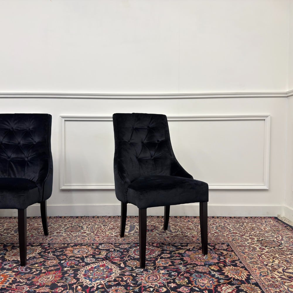 Set klassischer englischer Springvale-Chesterfield-Sessel (Nachbau)