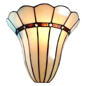 tiffany wandlamp tiffany beige ijzer glas muurlamp