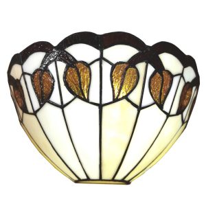 tiffany wandlamp tiffany wit glas muurlamp