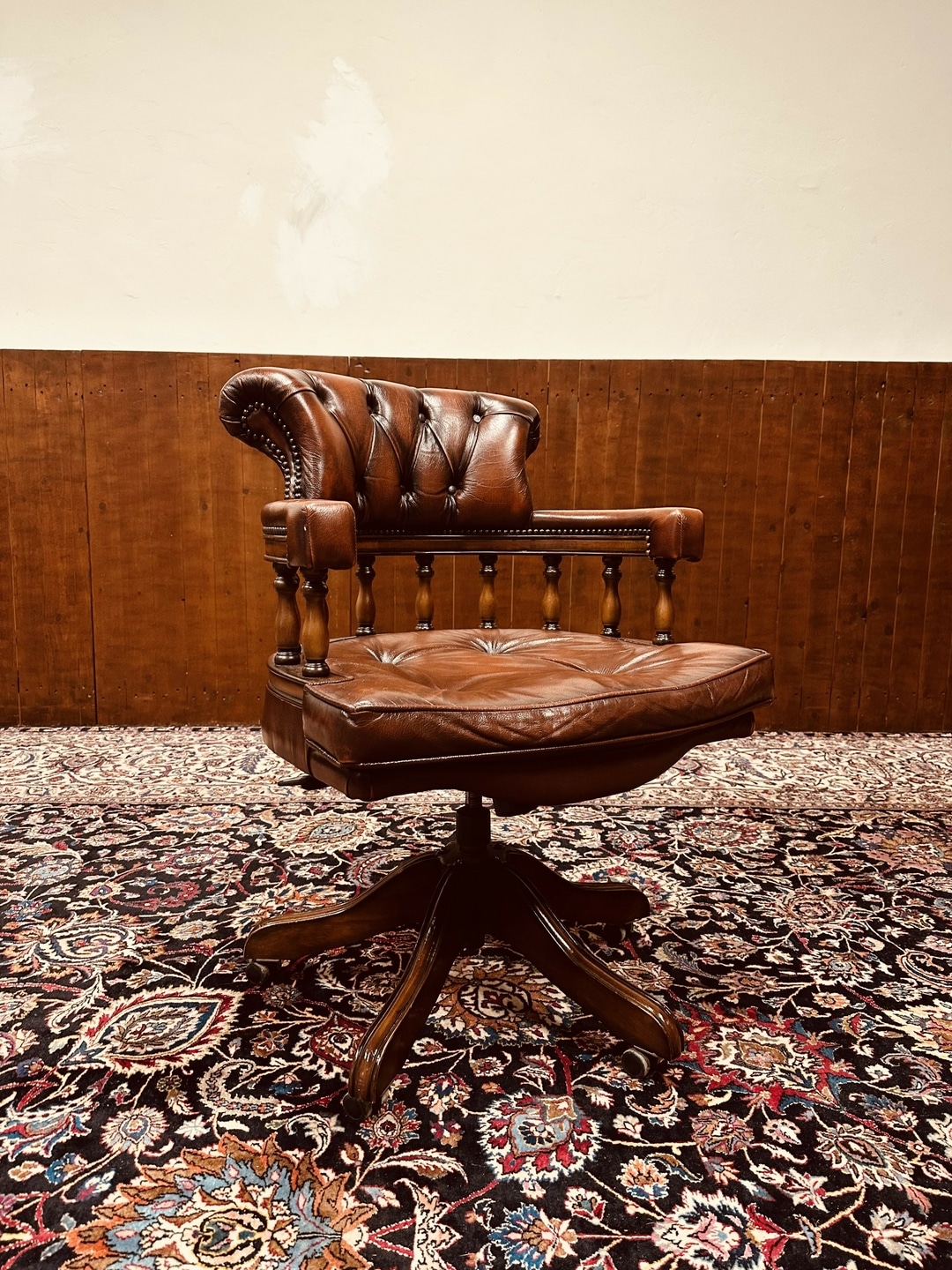 Chesterfield Captain Chair bureaustoel Rood