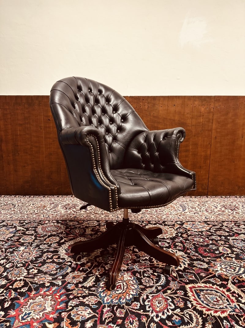 Chesterfield Director Chair bureaustoel Zwart